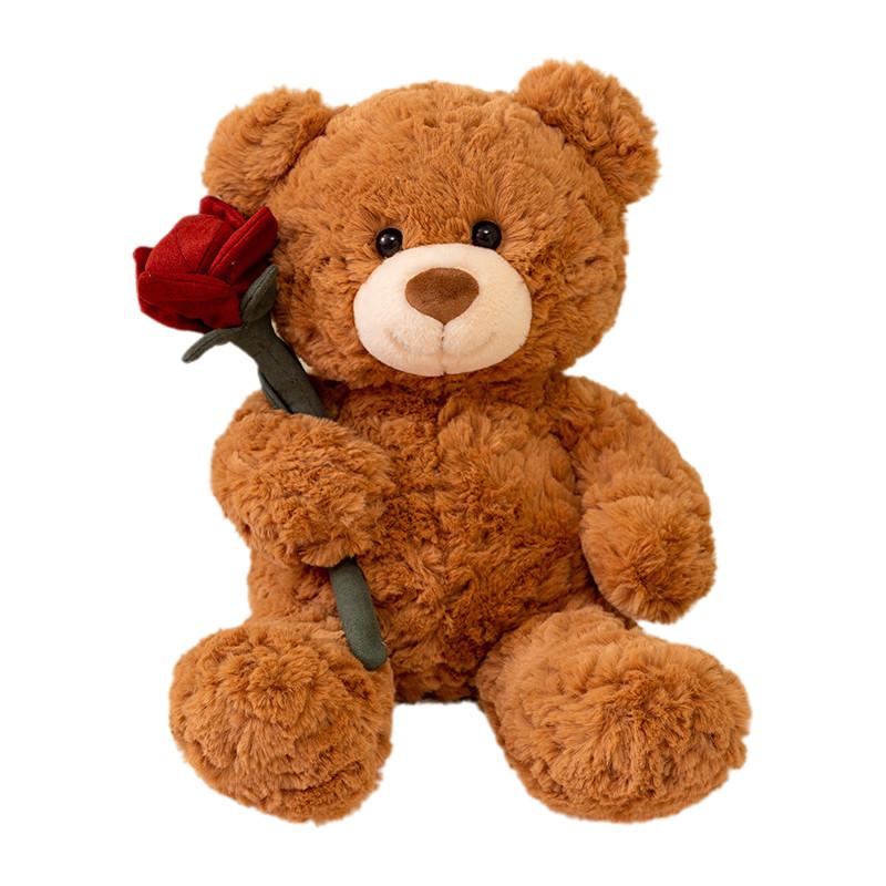Adorable Brown And Pink Teddy Bear Plush Toy Perfect For Girlfriend Valentine's Gift