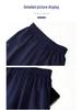 Dark Blue Unisex Student School Uniform Straight-Leg Pants - Summer Thin & Spring/Fall Loose Fit