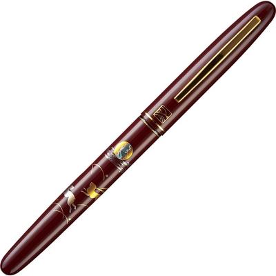 Kuretake Fountain Brush Monogatari Rabbit Red Pen, Maki-e Design, Shaft, DU181-515