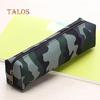 Boy Girl Camouflage Canvas School Supplies Pouch Purse Pencil Case Mini Bag Zipper Versatile