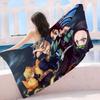 Anime Demon-Slayer Beach Towel Colorful Bath Towels for Girl Microfiber Quick Dry Custom Sand Free Beach Yoga Spa Gym Pool