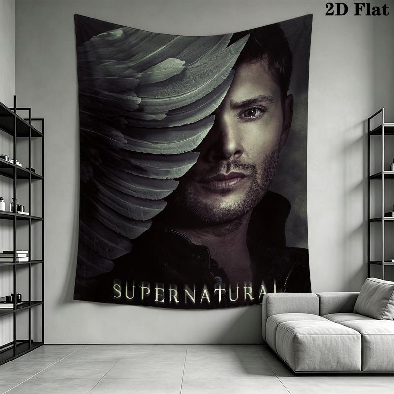 supernatural Wall Tapestry Aesthetic Wall Hanging Printed Fabric Blanket Decorative Tapestries for Bedroom Living Room Home Decor