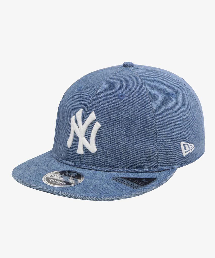 NEW ERA Mlb New York Yankees Denim Basic Retro Crown Strapback Blue