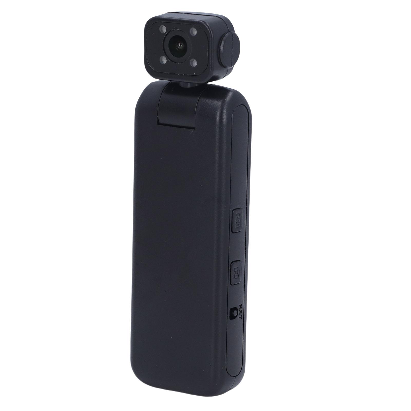 

Wearable Camera 1080P HD 180 Degree Rotatable Lens Motion Detection Night Vision Portable Camcorder