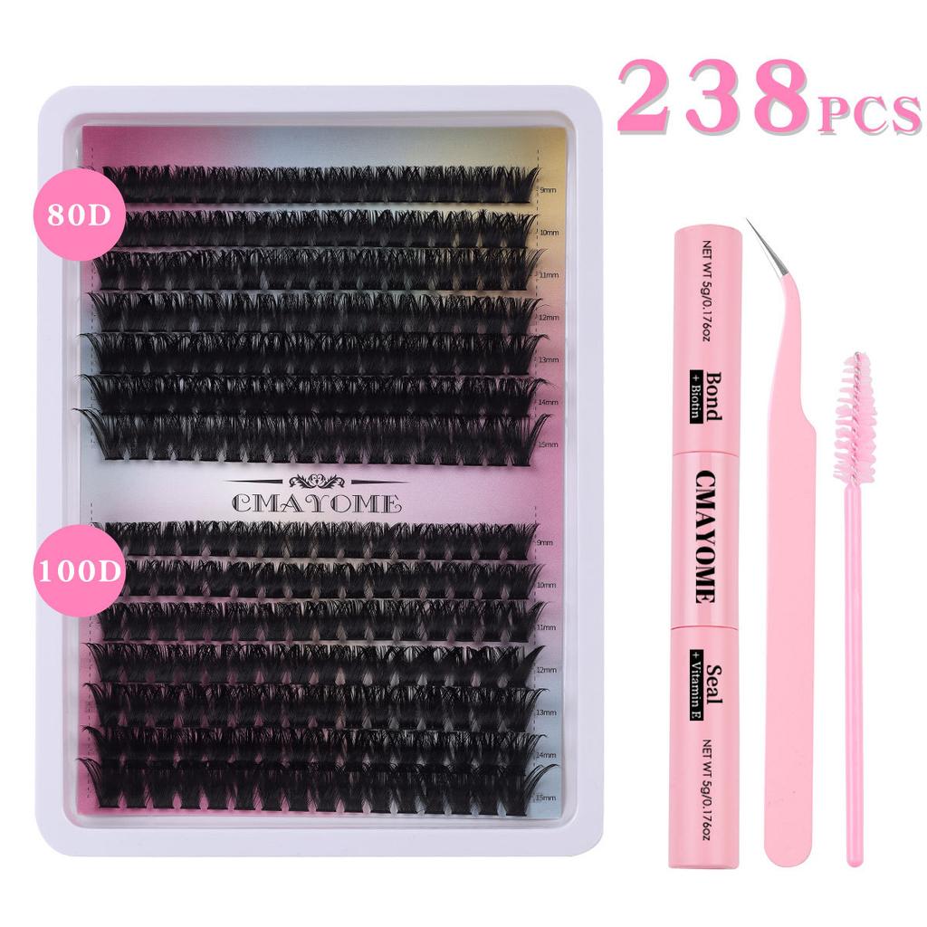280 Tufts Of D-Song Single Tufts Of False Eyelashes 10D100Ddiy Segmented Grafting To Extend Natural Dense Hair