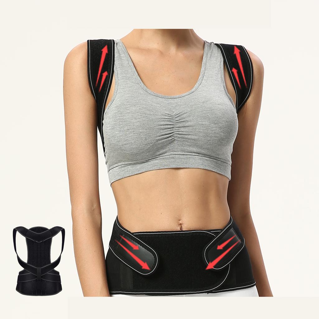 Adjustable Back Shoulder Support Brace Trainer for Body Shaping and Pain Relief Posture Corrector