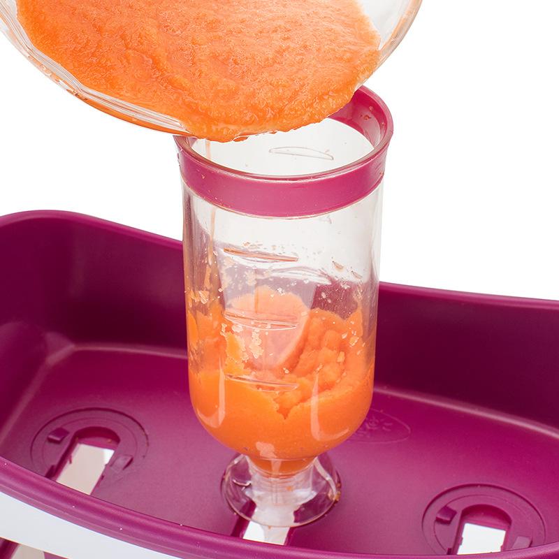 Baby Food Squeezer Storage Bag Set Plastic Fruit Puree Dispenser for Kids Homemade Complementary Food