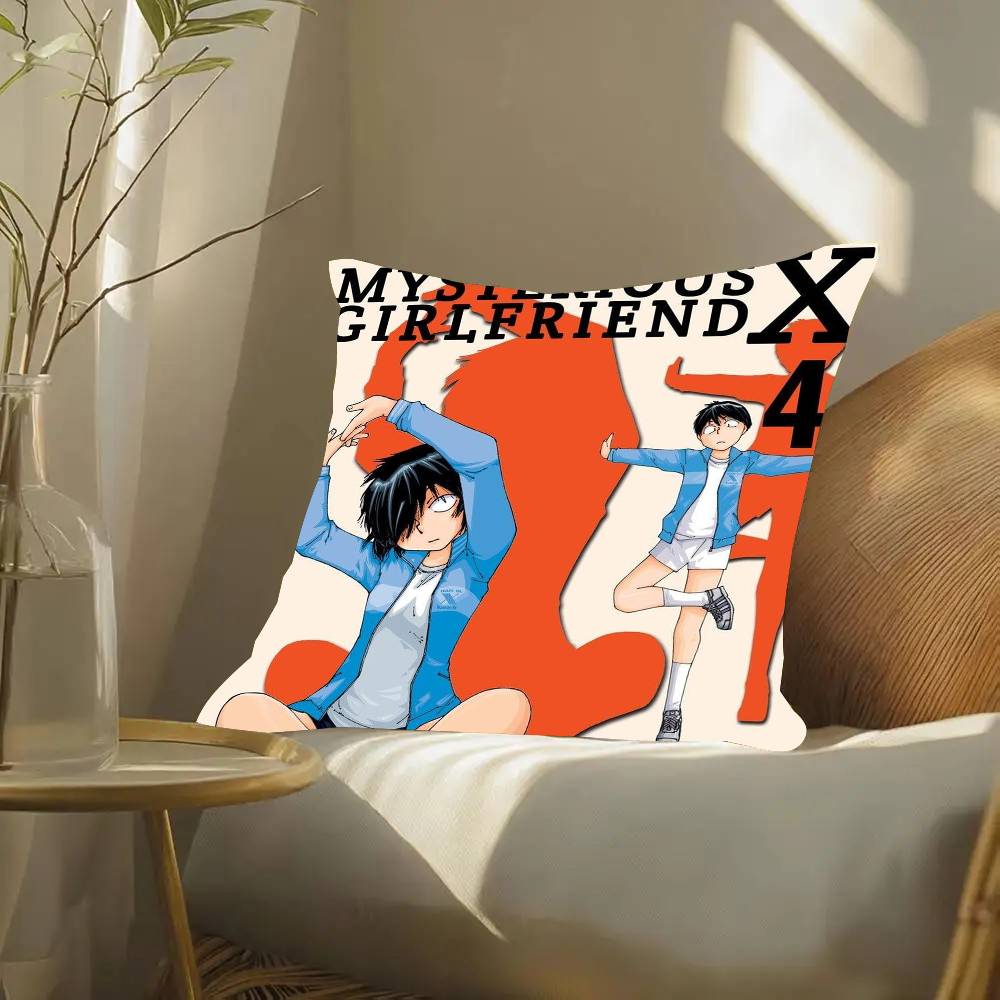 Mysterious Girlfriend X Urabe Mikoto Anime Pillow Case Fashion Square Pillowcase Bedroom Sofa Room Ins Decoration Leisure