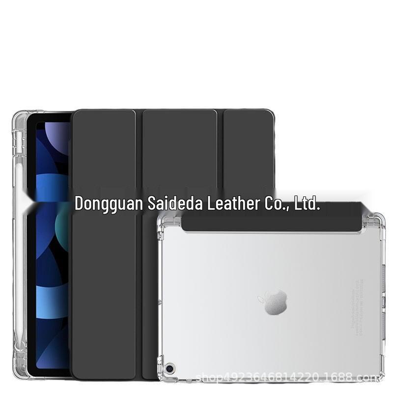 iPad 11 Protective Case with Pen Holder - Fits 6th Gen, 7th Gen, 10.2" Airbag, Pro 12.9" Models, Transparent Cover