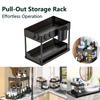 Under-Sink Pull-Out Storage Organizer: Slim Slide-Out Shelf for Kitchen Cabinets | Multi-Functional Space Saver Storage Rack