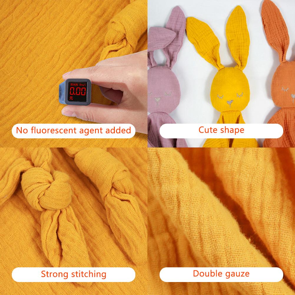 Baby Comfort Blanket Baby Safety Blanket Rabbit Cuddly Toy Soft Gifts for Newborn Boys and Girls