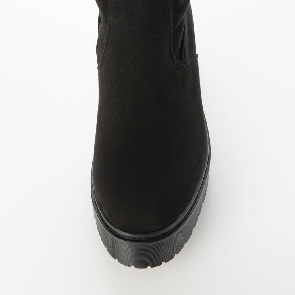 [Evol] Long Boots with Stretch Thick Soles