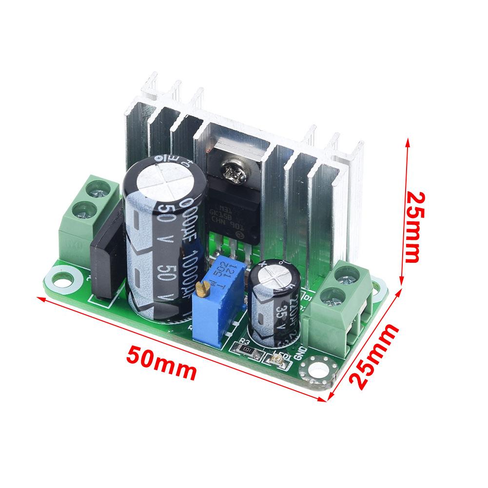 10 Pcs LM317 Step-Down Converter DC 5V-38V AC 5V-24V Adjustable Voltage Regulator Step-Down Converter Power Supply Board Parts