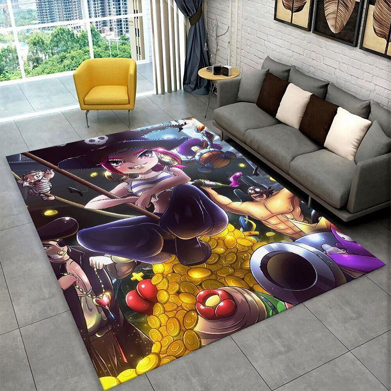 Cartoon B-Brawl Game Non-Slip Area Rug for Living Room,Bedroom,Playroom,Soft Carpet Floor Mat Home Decor Rug  Room Gift