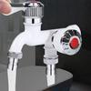 1/2" Two Way Garden Faucet Home Bathroom Dual Control Faucet, Outdoor Faucet Dispenser Irrigation Accessories Plastic Connector
