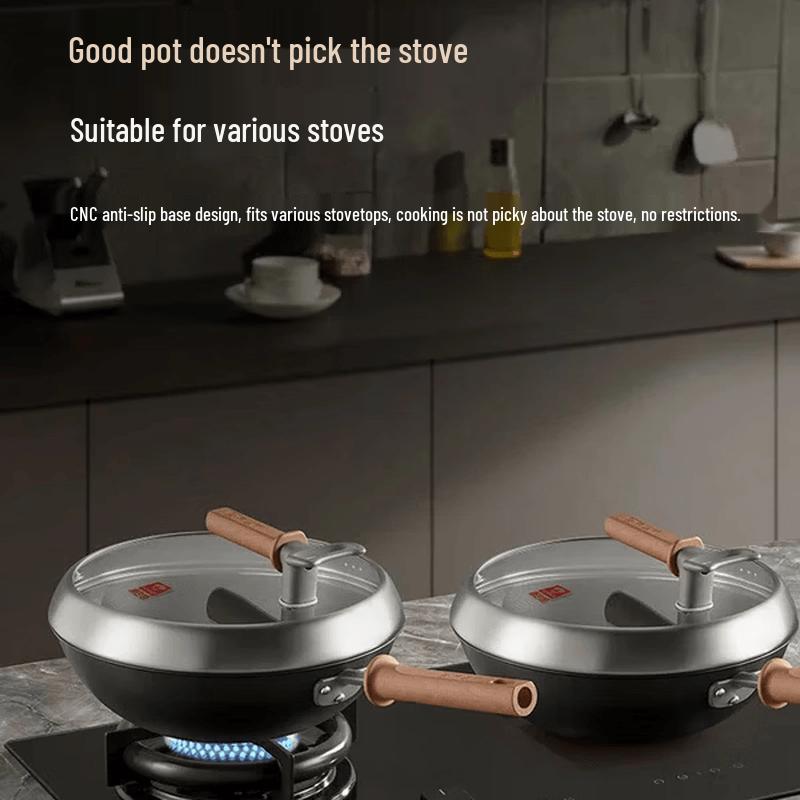 Kambach 32cm Nitrided Iron Non-stick Wok