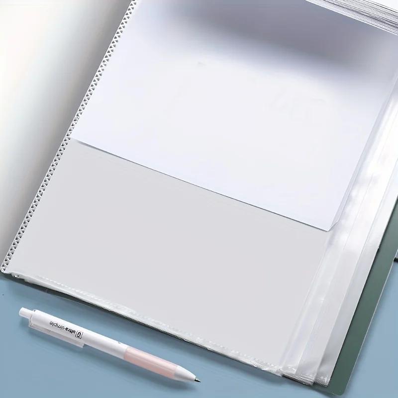 1 Packung, A4 Dokumentenorganisator mit 60 transparenten Fächern - Mehrschichtige Büro- und Schulablage Mappe Schreibtischorganisator Ordner