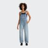 Levis Solid Color Straight-Leg Loose Overalls Women Bottoms Blue 85315-0016