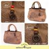 Tote Made in Persimmon Shibu Japanese Aori Birthday Hanasarasa [crearekiki] Women's Bag, Round, Small, Lightweight, Japan, Dyed, Wear, Handbag, Maron,