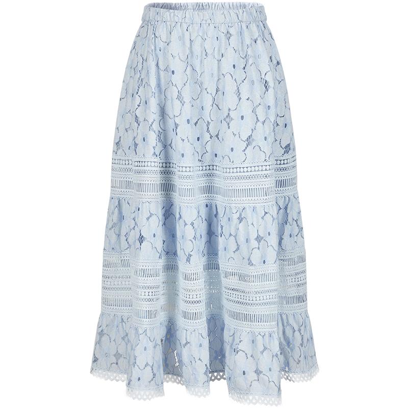 Jiu Zi Anna Kou Soft Light French Lace A-line Skirt M