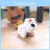 Adorable Dog Plush Doll With Short Faux Fur For Bag Hanging And Collection