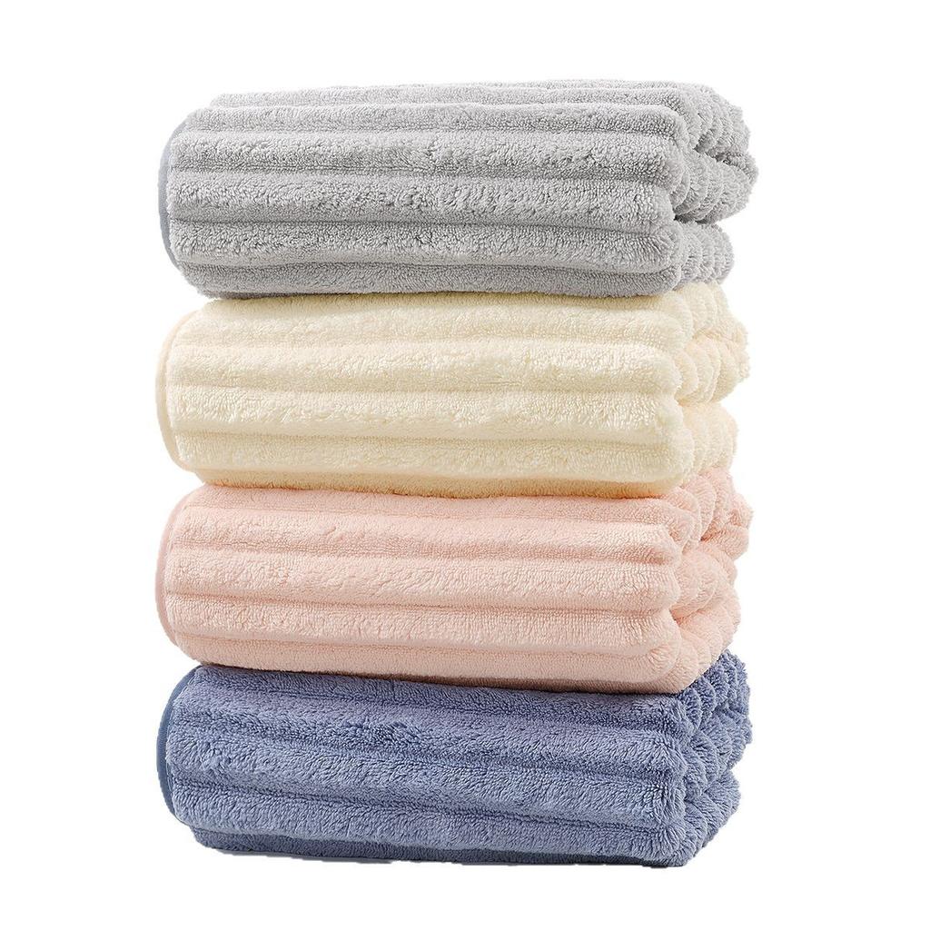 Coral Fleece Towel Fresh Towel Soft and Thick Strong Water Absorption Hair Wiping, Quick Drying Household Face Towel