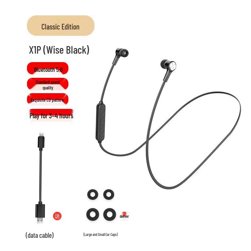 

Sports Bluetooth 5.0 Neckband Earphones: Dual In-Ear for Running and Music Official Standard