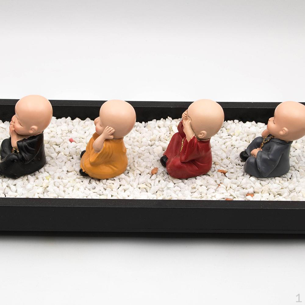 4Pieces Figurine Car Interior Ornament Gift
