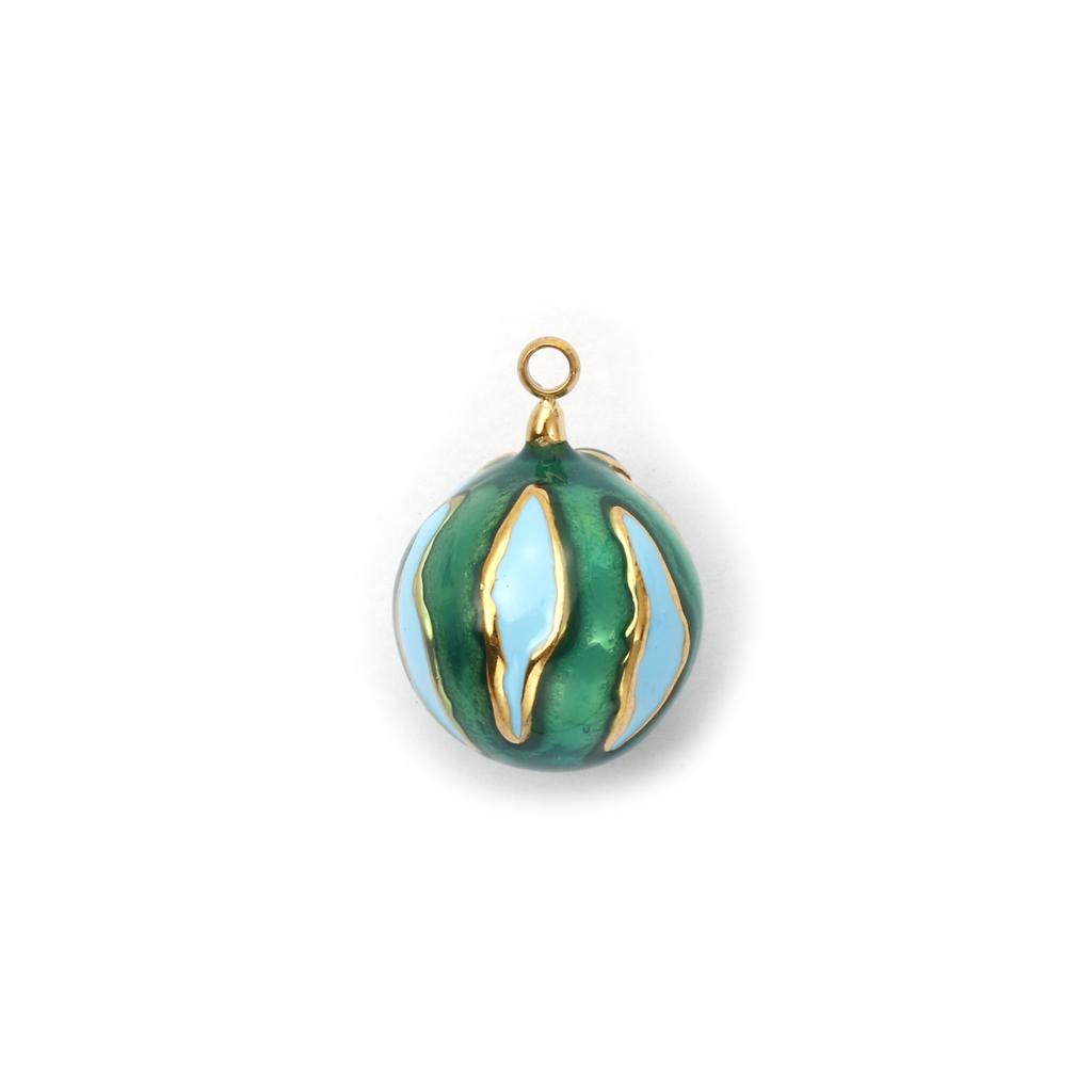 1 Piece 304 Stainless Steel Fruit Charms Enamel Watermelon Grape Pitaya 18K Gold Plated Pendant For DIY Necklace Jewerly Making