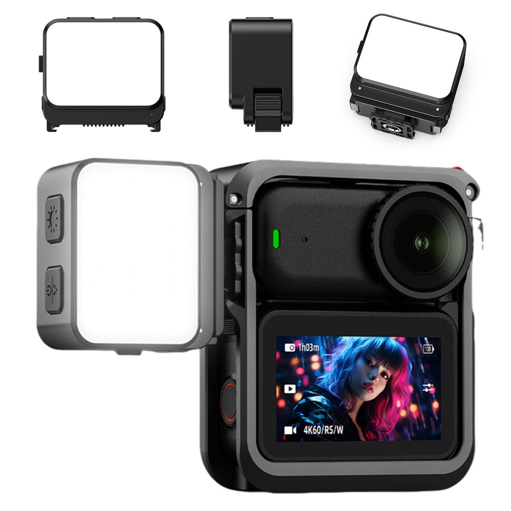 Magnetic LED Camera Light 3 Color Temperatures Mini Photography Vlogging Light 4-Level Dimming for DJI Osmo Nano Accessories