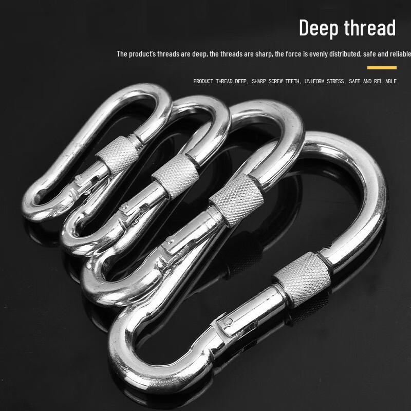 M12*140mm Galvanized Iron Safety Carabiner