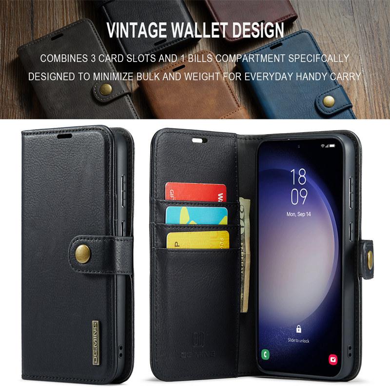 Flip Leather Case for Samsung Galaxy A17 A56 A36 A16 A55 A35 A15 A54 A34 A24 A14 A53 A33 A13 A52 A72 A51 A71 Detachable Magnetc Wallet Card Back Cover