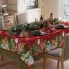 New Christmas Table Cloth Holiday Beautification Decoration Rectangular Table Cloth Anti Slip and Wear-resistant Multi-purpose
