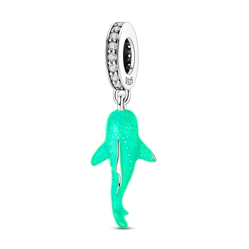 Copper Plated Whale Sharkcharms Fit Original Charm Bead Pendent Dangle Bracelet Diy Women Jewelry Gift