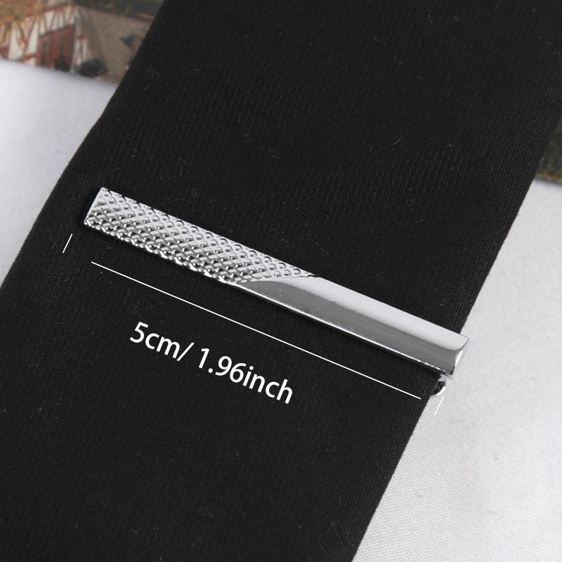 

Necktie Accessories Metal Tie Clips Silver Color Jewelry Fashion Clips Pin Clasp Clamp Wedding Gifts Classic Tie Clips for Men
