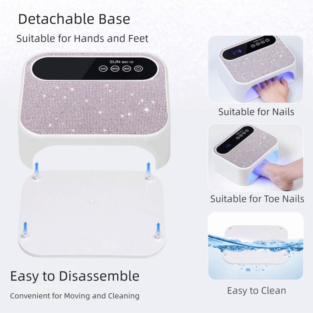 Rechargeable UV Nail Lamp Portable Cordless UV Light Nail Art Dryer Nails Manicure Tools