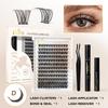 Befer Clusters Lashes Kit Natural Lash Clusters Set Hight Quality False Eyelashes DIY Lash Extension With Bond&Seal Glue Remover