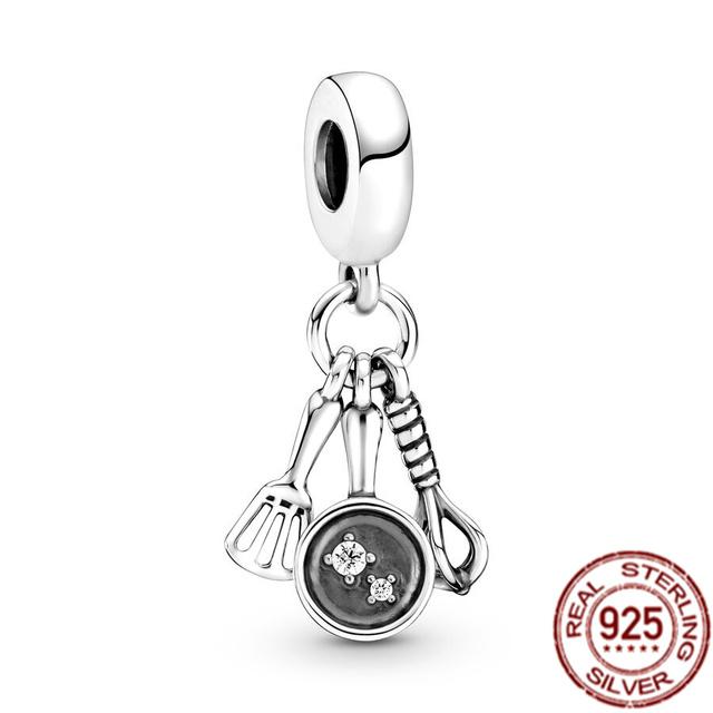 

Стерлингового серебра 925 пробы, запирающиеся сердечки и парусная лодка, висячие очаровательные бусины, подходят для оригинального модного браслета, ожерелья, ювелирные изделия «сделай сам», подарок