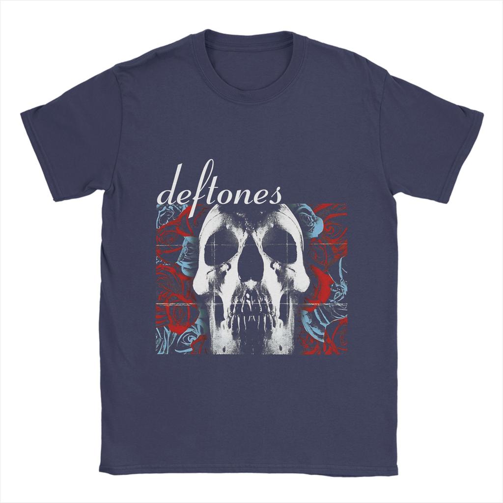 D-Deftones  Men T Shirt  Funny Tee Shirt Short Sleeve Round Collar T-Shirt Pure Cotton 6XL Clothes
