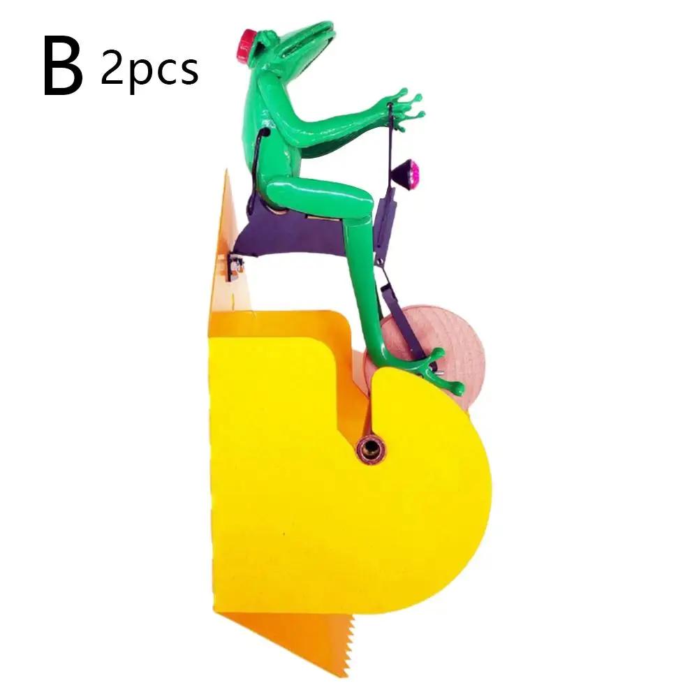 Creative Toilet Paper Holder Funny Frog Riding Unicycle Paper Personalized Wall Mounted Rack Toilet Storage Bracket W7D7
