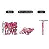 Heart Shaped LOVE Acrylic Pendant Decoration, Light Catcher Accessory, Festive Anniversary Decoration