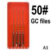4 Stück Dental Gc Feilen 25Mm 45-60# Edelstahl Wurzelkanal Revision Endodontie Instrumente Dentalfeilen Labor