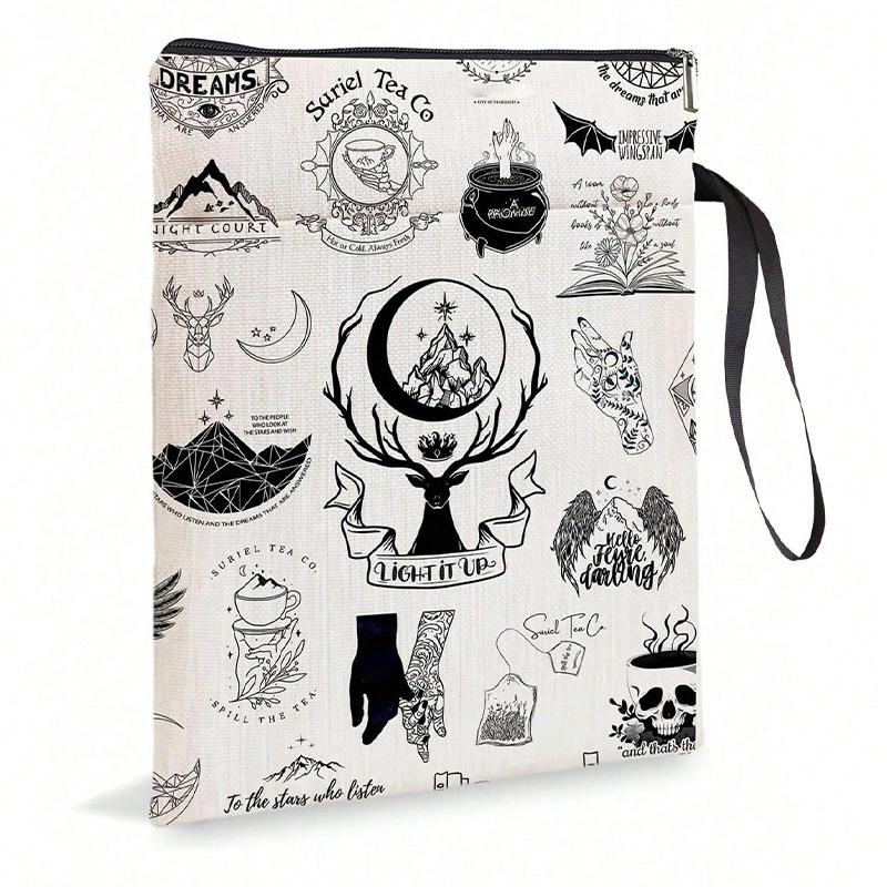 

Creative Book Bag Storage Bag Portable Custom Books Book Book Cover Protective Cover Book Reading Lovers Printing Storage Bag