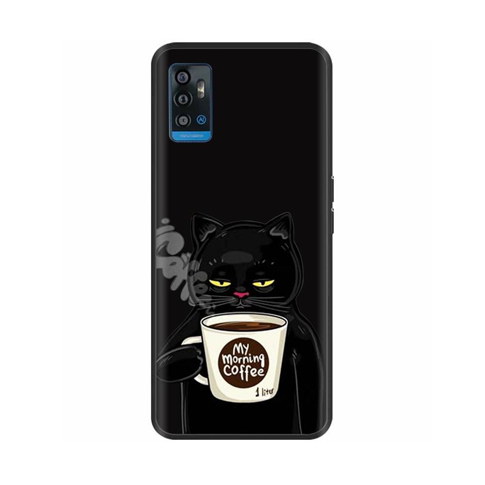 For ZTE Blade A51 Case BladeA71 Stylish Painted Silicone Soft Protector Back Cover For ZTE Blade A71 A7030 BladeA51 Phone Cases