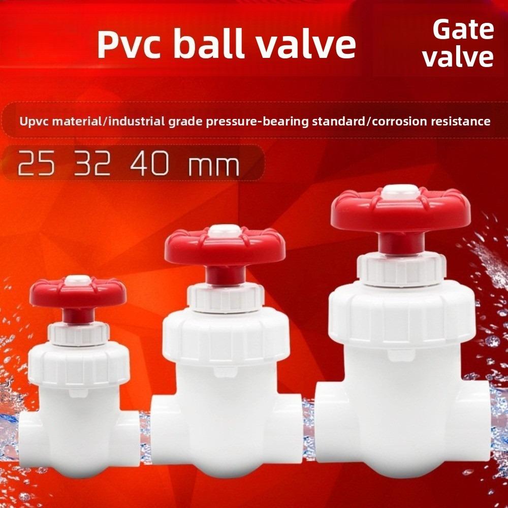 Flowcolour 20/25/32/40mm Valvola a saracinesca in UPVC di alta qualità Controllo preciso del flusso Valvola a saracinesca in PVC Irrigazione da giardi