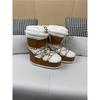 Wintermode Moon Boots Verdickte Thermohülle Baumwollstiefel Wasserdichte und rutschfeste Riemen Brotstiefel