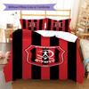 Hapoel Jerusalem Pattern Bedding Set Quilt Cover Pillowcase Home Decor Gift (1 * duvet cover + 2 * pillowcase, without core)