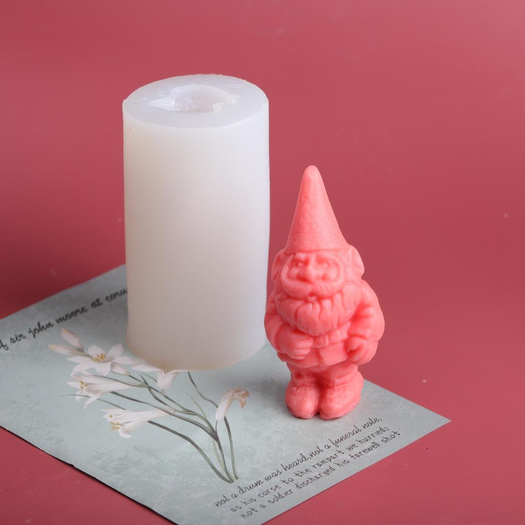 Große Dicke Weihnachtsmann Harz Silikonform für DIY Kerze Seife Schokolade Kuchen Backen Gips Handwerk Weihnachtsfeiertagsdeko