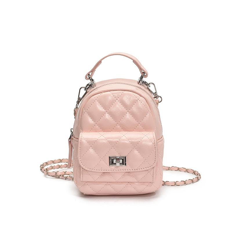 Оптовая модная маленькая сумка-тоут с ромбовидной цепочкой простая универсальная темпераментная мини-рюкзак для женщин 2579₽