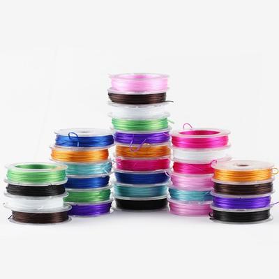 10 Yards/Rolle, 1 Stück, zarte Stretchschnur, DIY-Perlenschnur, Linie für die Schmuckherstellung, DIY-Perlenherstellung, flacher elastischer Draht, Bastelbedarf, Kristallschmuck